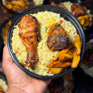 Special fried rice with chicken and beef